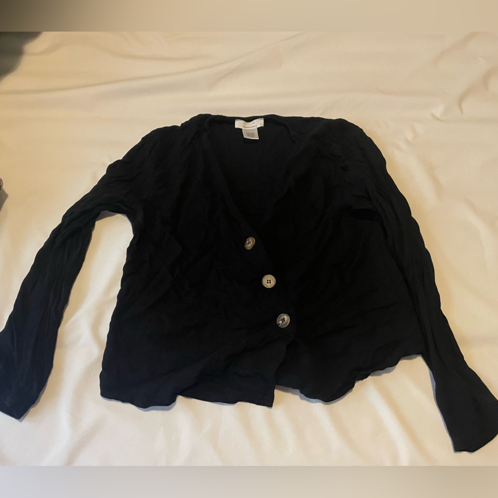 Simple black blouse